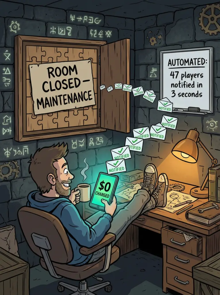 Customer Communication for Escape Rooms