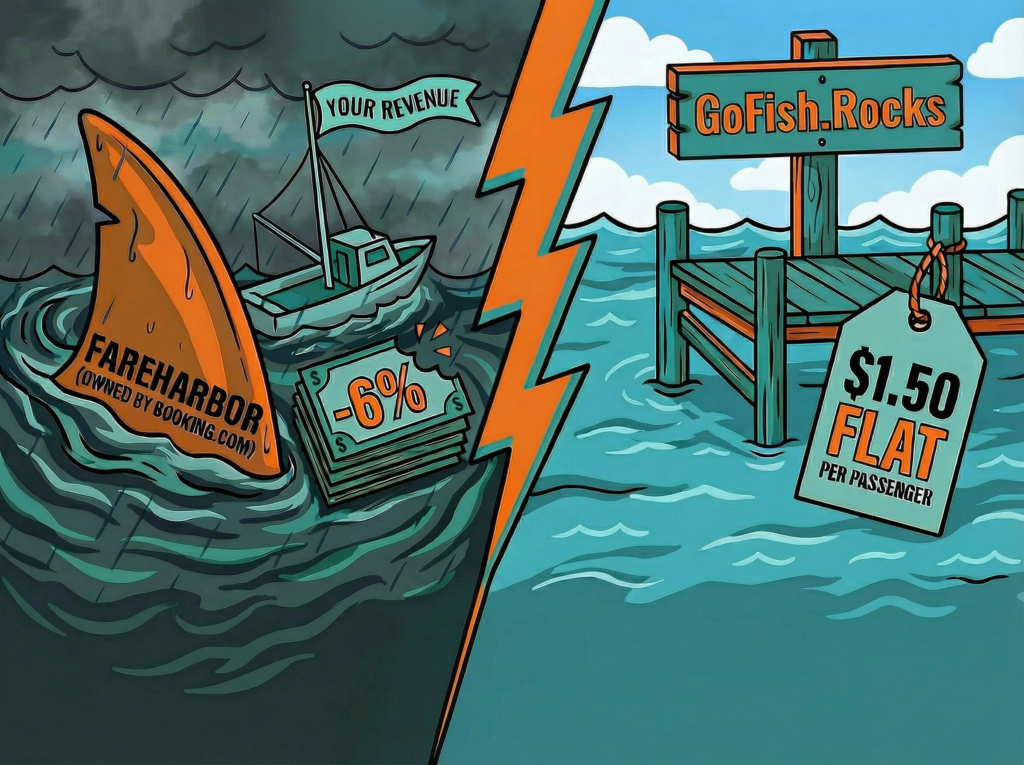 FareHarbor versus GoFish.Rocks