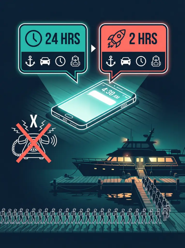 Automated communication for Fishing charters