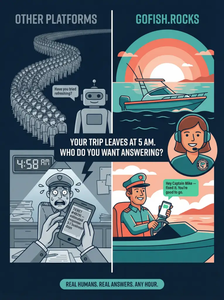 Fishing Charter Customer Support