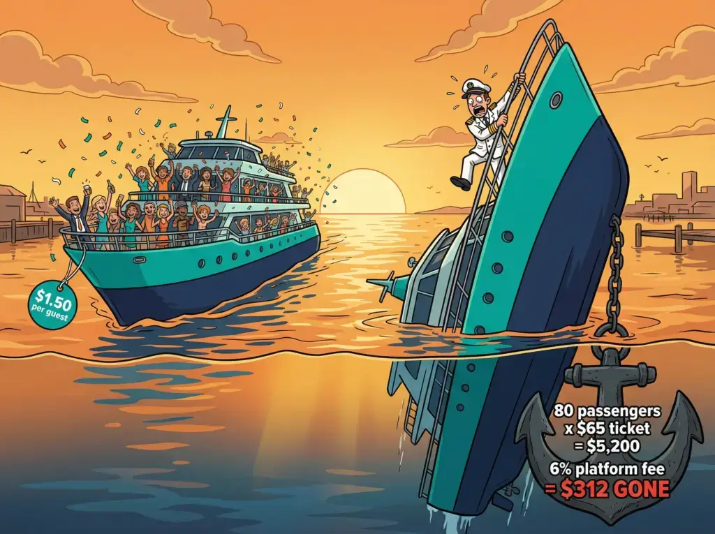 online booking system for sunset cruises