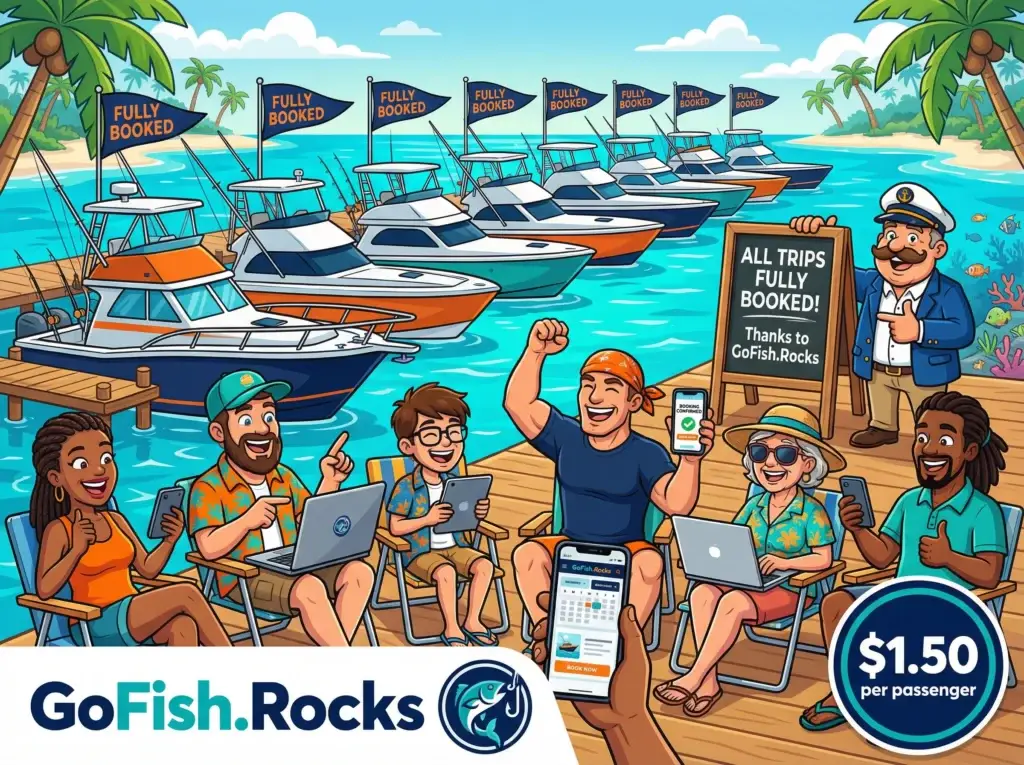 Booking software for Long Island fishing charters