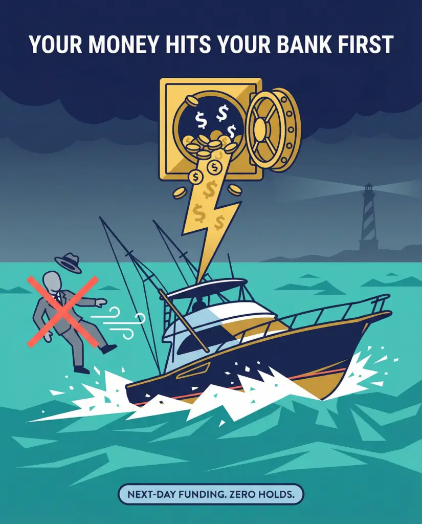 A direct deposit, North Carolina Charters