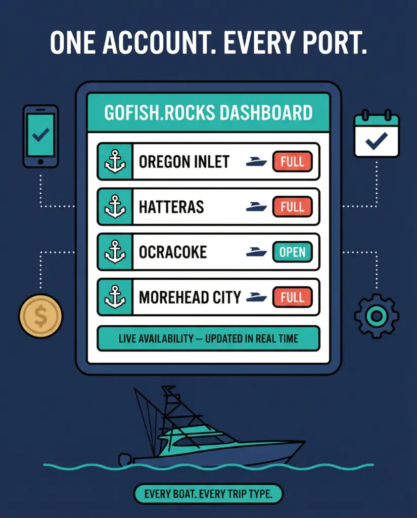 North Carolina fishing Fishing Charters Booking