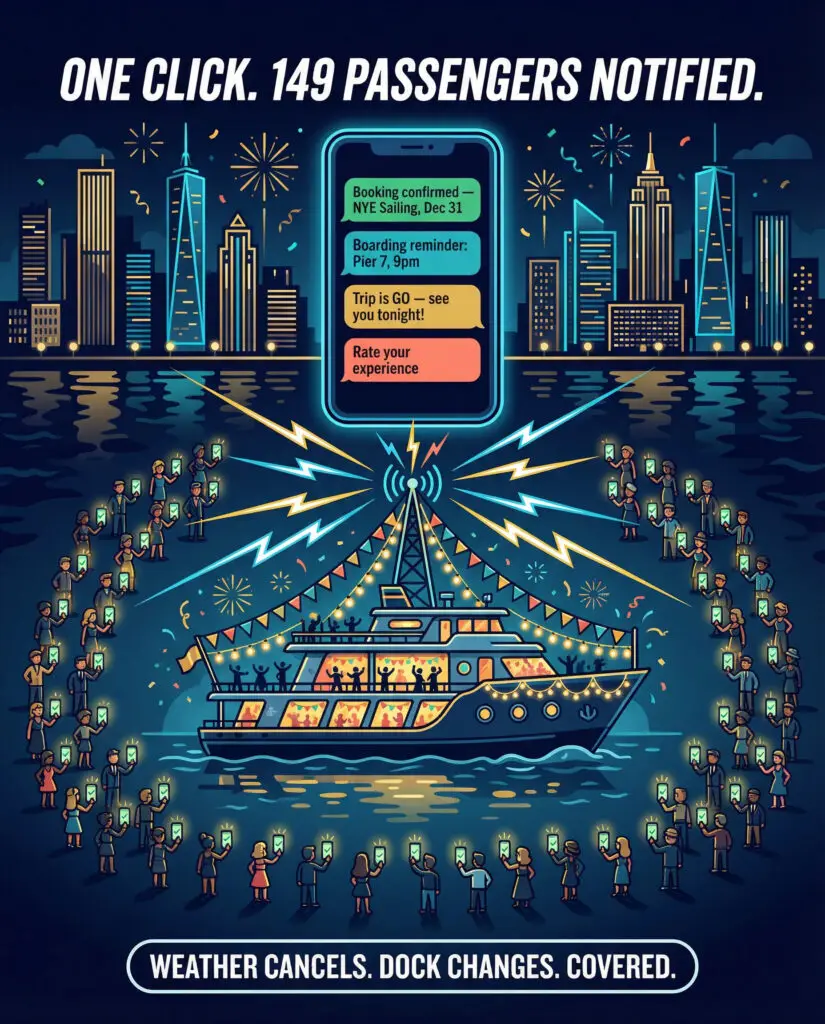 Party Boat Automated Communication