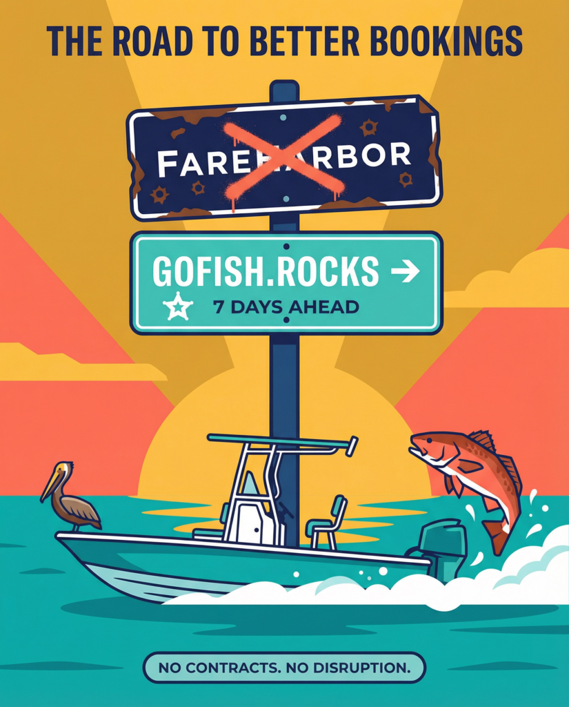 FareHarbor Switch Texas Charters