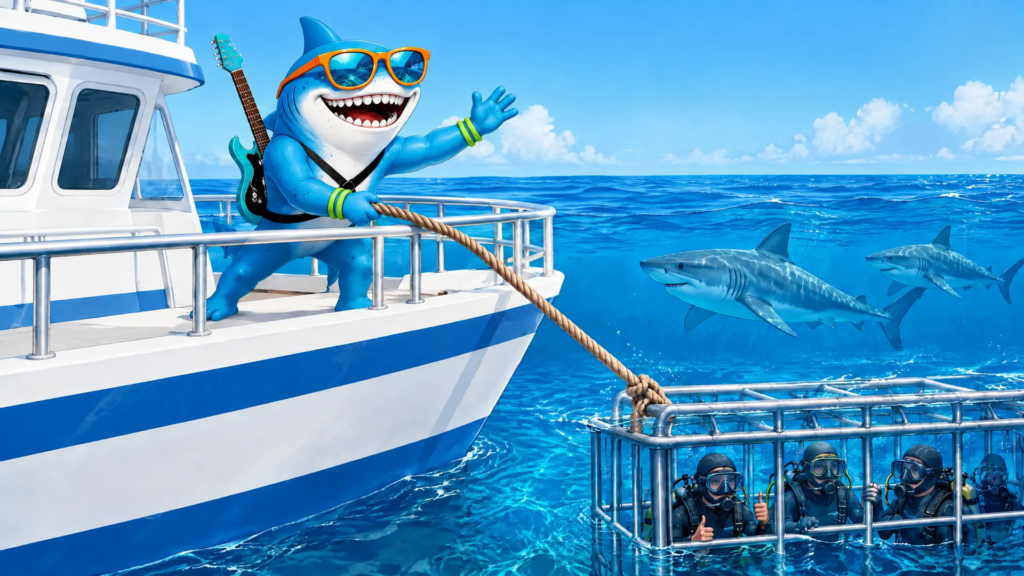 Shark diving booking software